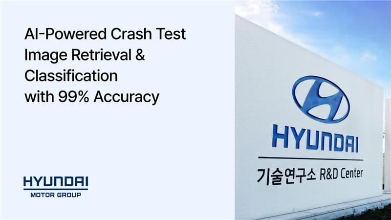  Hyundai Motor Company Namyang R&D Center: Building a 99%-Accurate Image Search and Classification System for Crash Testing