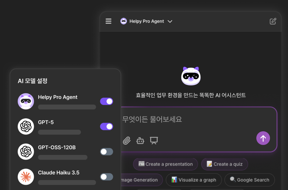 AI Helpy Chat mockup